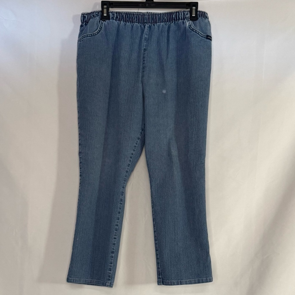 Chic Women’s Plus Comfort Collection Jeans – Elastic Waist – Size 16P – GUC